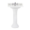 Perrin & Rowe Victorian 63.5cm basin with pedestal