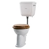 Perrin & Rowe Victorian Halfhoog toilet (PK) met porseleinen reservoir