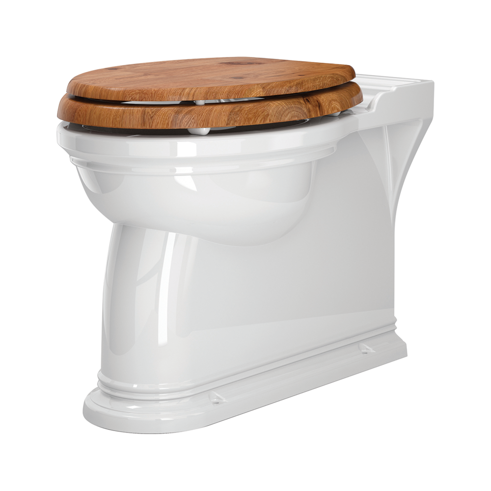 Perrin & Rowe Staande toilet pot - tegen de muur te monteren