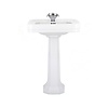 Perrin & Rowe Deco 63cm basin with pedestal