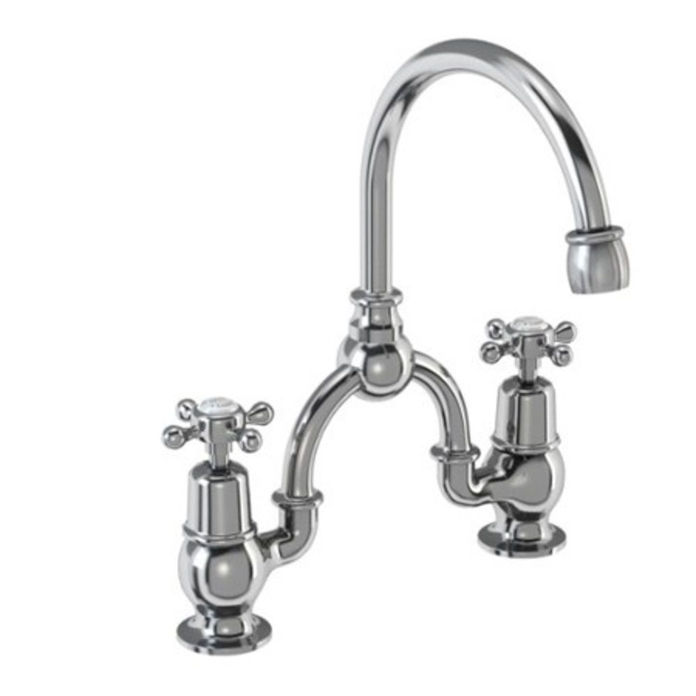 Claremont 1 gats wastafelkraan & Pop-Up Burlington Claremont 1 gats wastafelkraan & Pop-Up