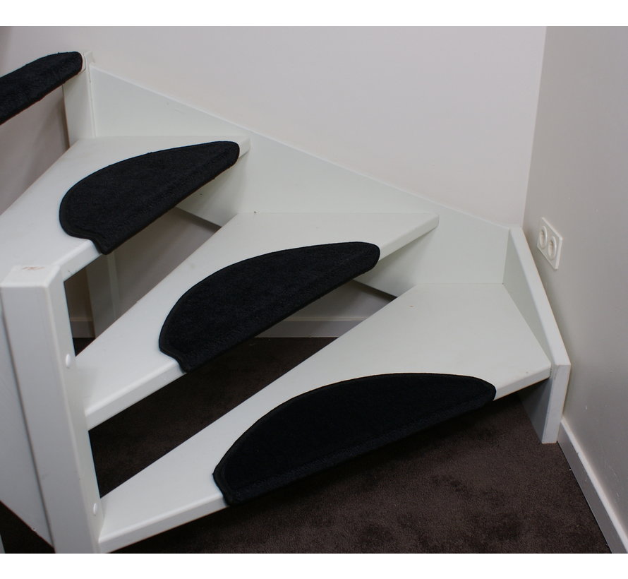 Trapmat Arona Zwart (halve maantjes)