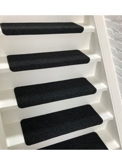 Elite Trapmatten Trapmatten Solid Zwart / Antraciet Rechthoekig