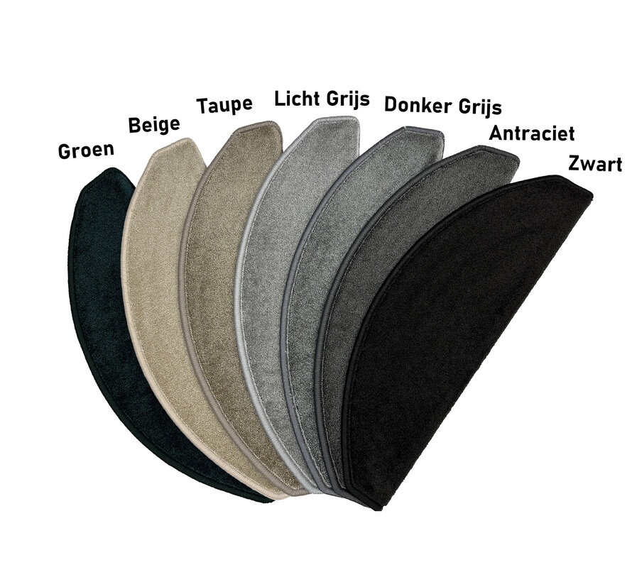 Trapmat Softstep Antraciet (halve maantjes)