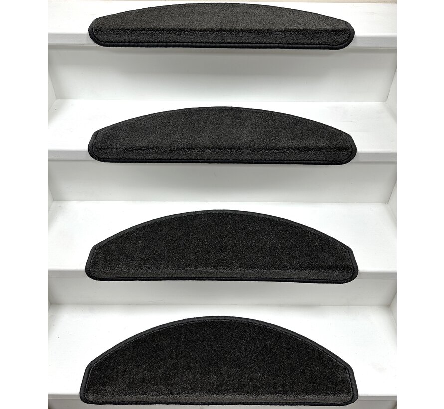 Trapmat Softstep Antraciet (halve maantjes)