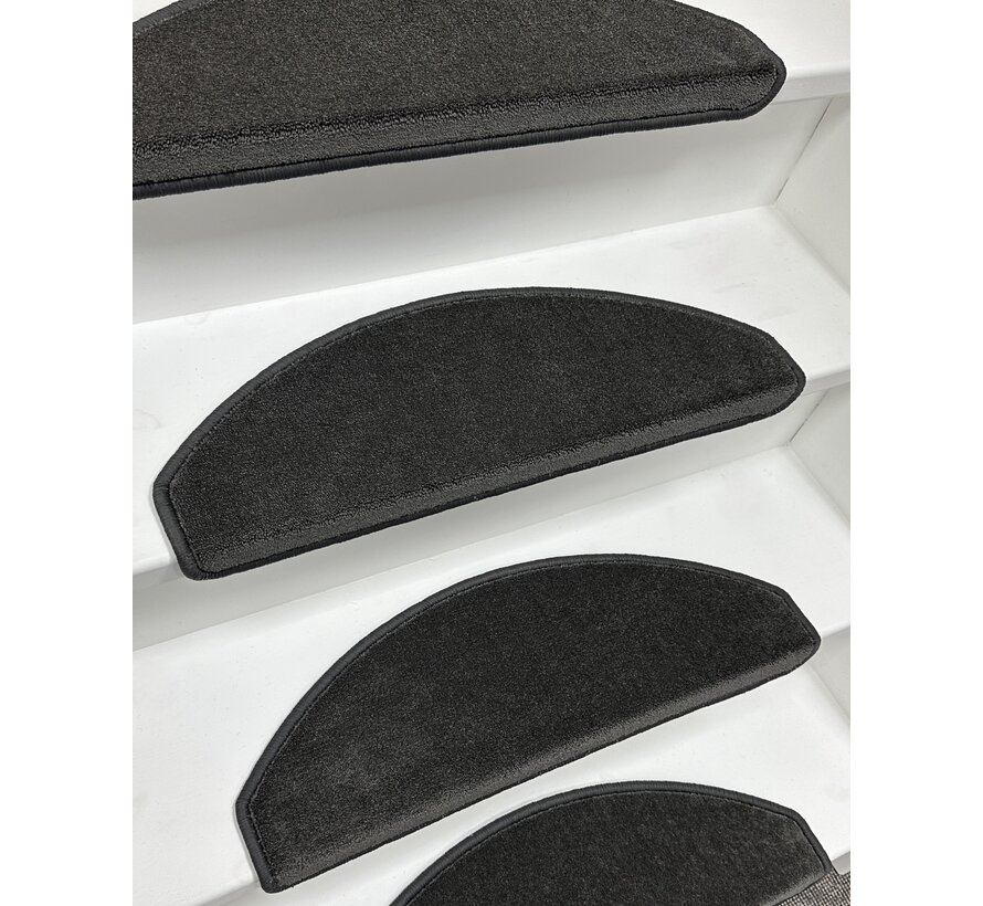 Trapmat Softstep Antraciet (halve maantjes)