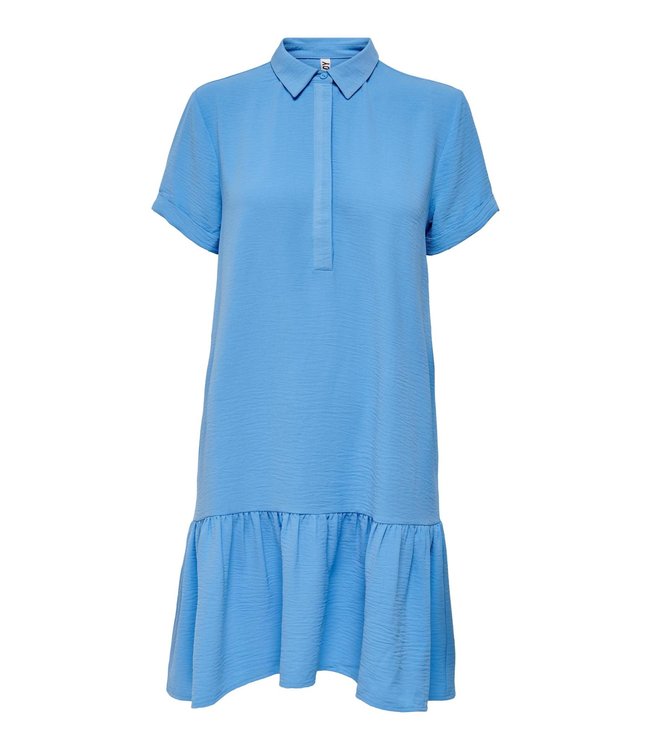 JDYLION Placket Dress - Azure Blue