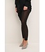 KAFFE KAmio Leggings - Black Silver Lurex
