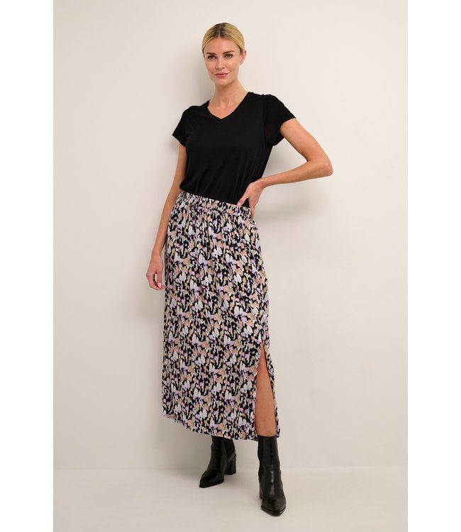 KAolli Skirt - Black / Blue / Lupine Print