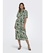 JDY JDYNILE life 2/4 Midi Shirt Dress - Light Tapioca Tropical Flower