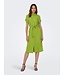 JDY JDYLION Midi SS Shirt Dress - Lima Bean Green