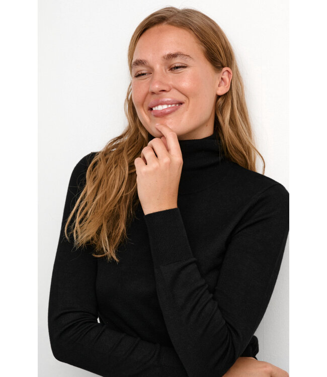 KAFFE Astrid Roll Neck - Black
