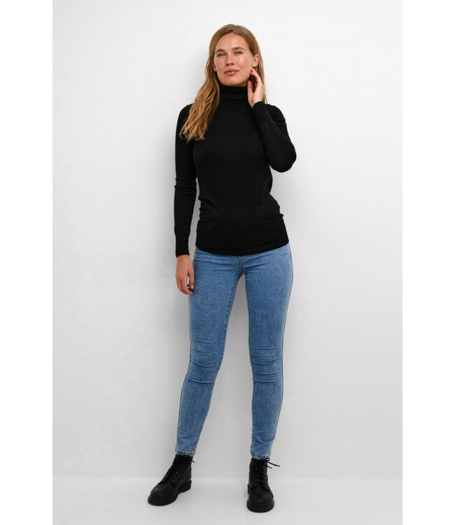 KAFFE Astrid Roll Neck - Black