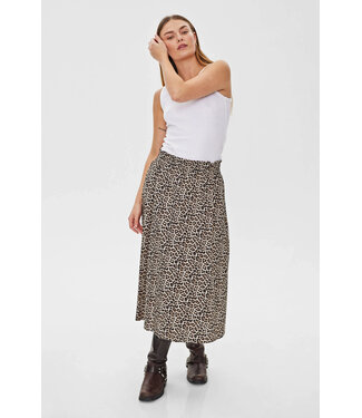 Freequent FQMALAY Skirt - Pumice Stone w. Black