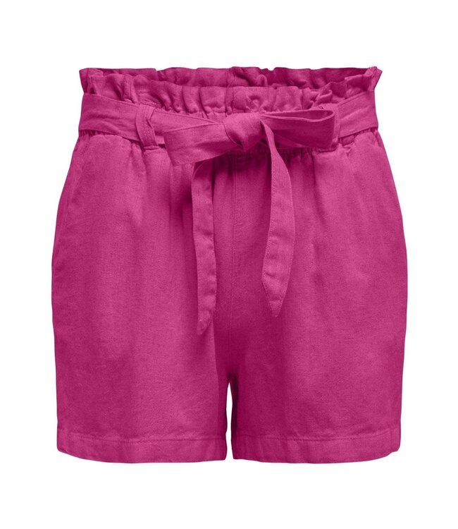 JDYSAY MW Linen Shorts - Fuchsia Purple