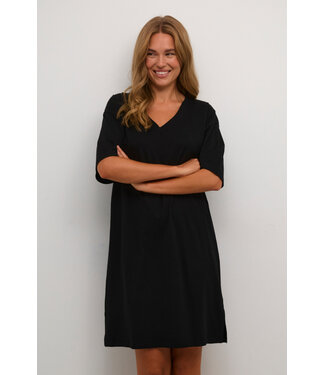 KAFFE KAedna Short Dress - Black Deep