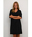 KAFFE KAedna Short Dress - Black Deep