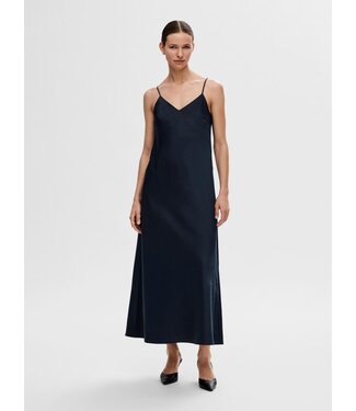 Selected Femme SLFTALIA Lena SL Slip Dress - Dark Sapphire