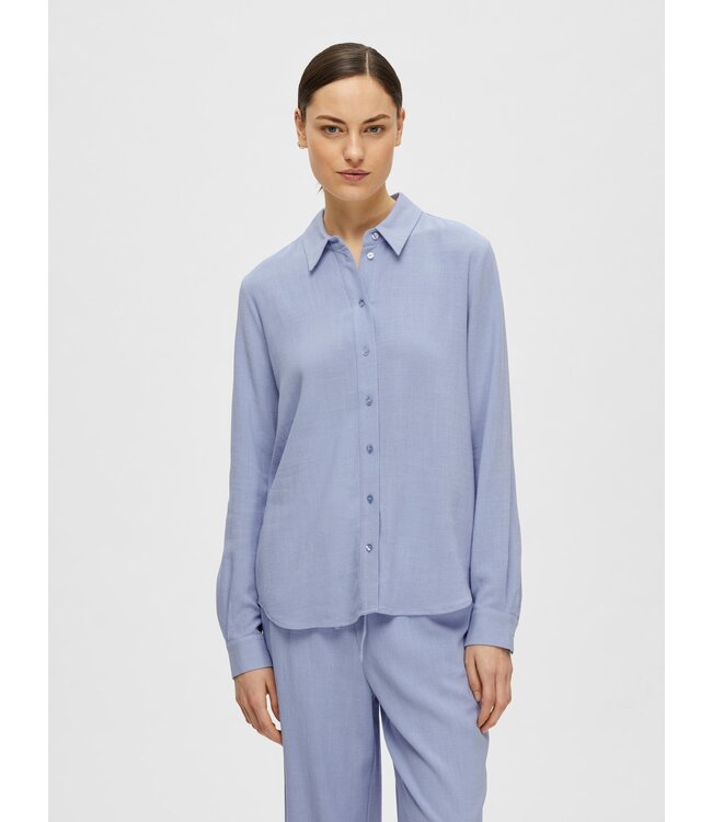 SLFVIVA LS Shirt - Cashmere Blue