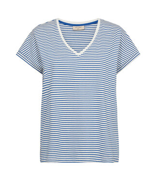 Freequent FQMIAN Tee - Off White With Nebulas Blue Striped