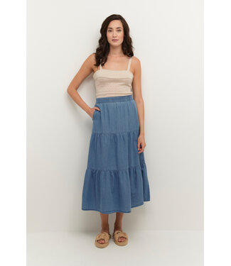 CREAM CRViola Skirt - Blue Denim