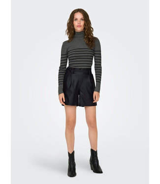 JDY JDYSOYA Geggo PU Shorts - Black