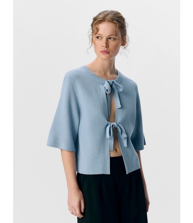 Object Object - OBJULLA Parvi 2/4  Knit Cardigan - Kentucky Blue