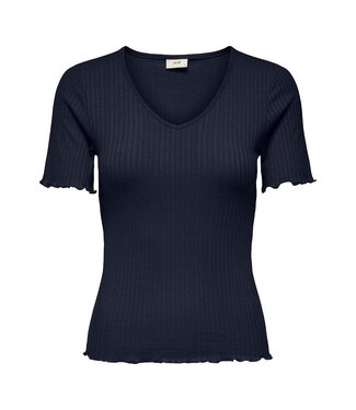 JDY JDYFRANSISKA Life S/s Solid Top -  Sky Captain