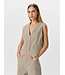 Object OBJMOLLIE RE Waistcoat - Cloud Dancer Capulet Olive