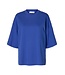 Selected Femme SLFCOLWOMAN 2/4 Oversized Tee - Dazzling Blue