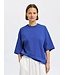 Selected Femme SLFCOLWOMAN 2/4 Oversized Tee - Dazzling Blue