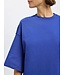 Selected Femme SLFCOLWOMAN 2/4 Oversized Tee - Dazzling Blue
