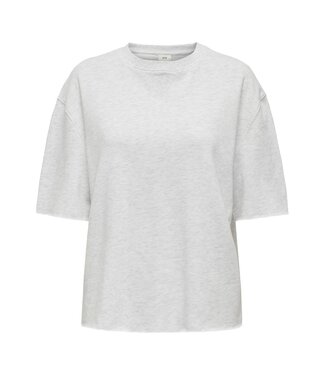 JDY JDYVIOLA S/S O-Neck Sweat T-Shirt - Oatmeal Melange
