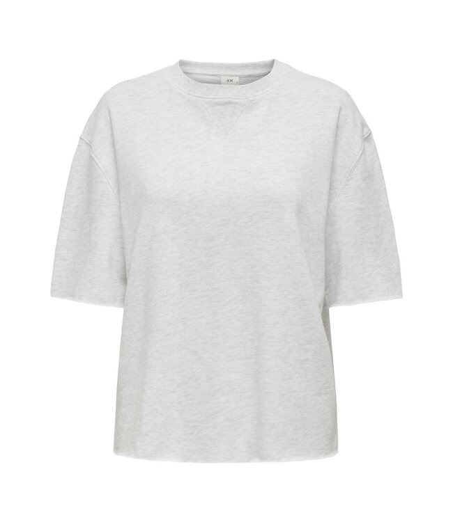 JDY JDYVIOLA S/S O-Neck Sweat T-Shirt - Oatmeal Melange