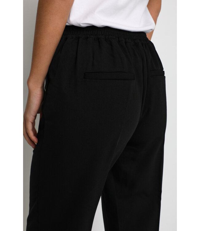 KAFFE KAsakura HW Cropped Pants - Black