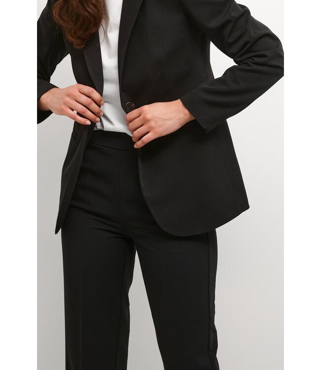 KAFFE KAsakura HW Cropped Pants - Black