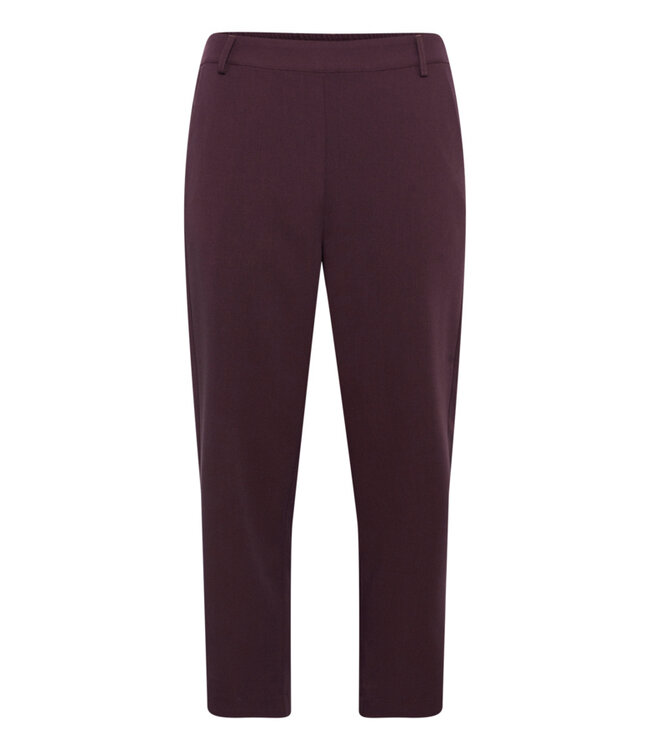 KAFFE KAsakura HW Cropped Pants - Fudge