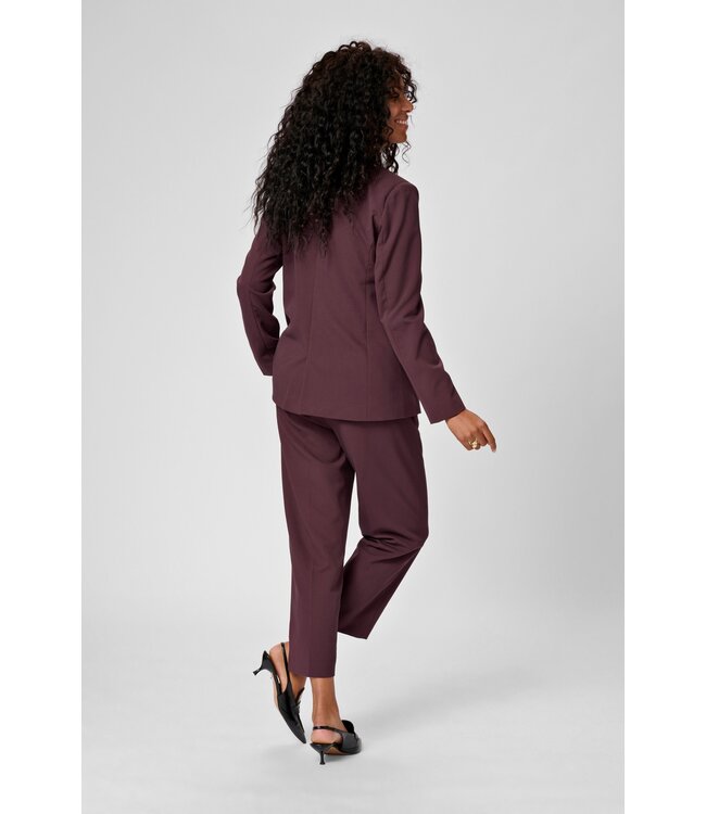 KAFFE KAsakura HW Cropped Pants - Fudge