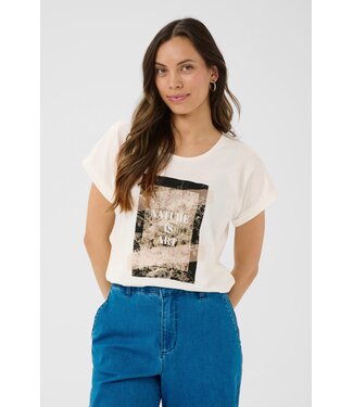 CREAM CRsita T-Shirt - Green Beige Nature Is Art