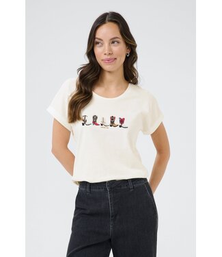 CREAM CRsita T-Shirt - Brown Red Blue Cowboy Boots