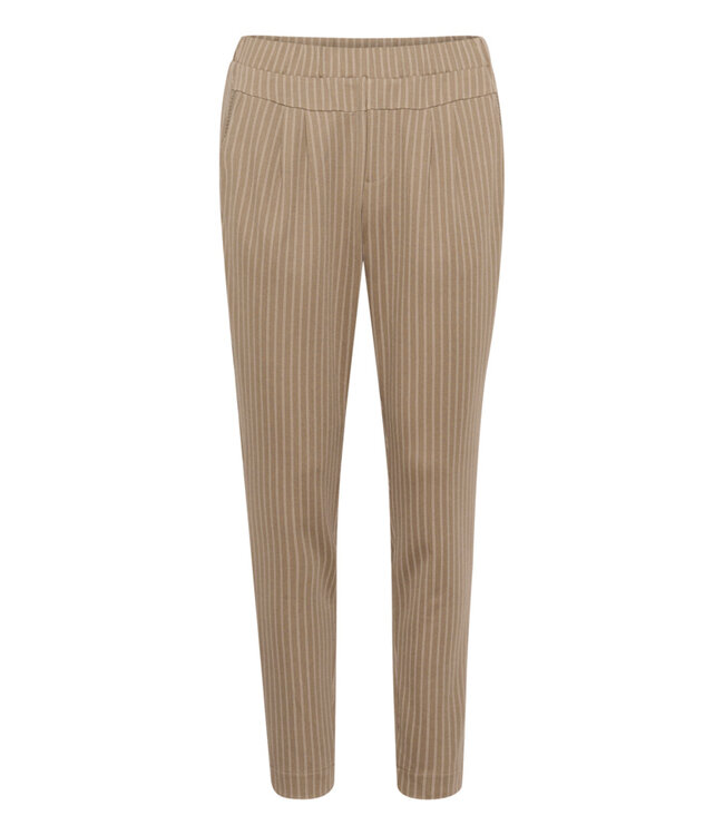 CREAM CRAnett Pants - Fossil White Pinstripe