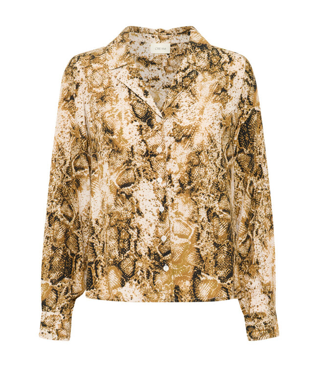 CREAM CRAyda Shirt - Tobacco Snake
