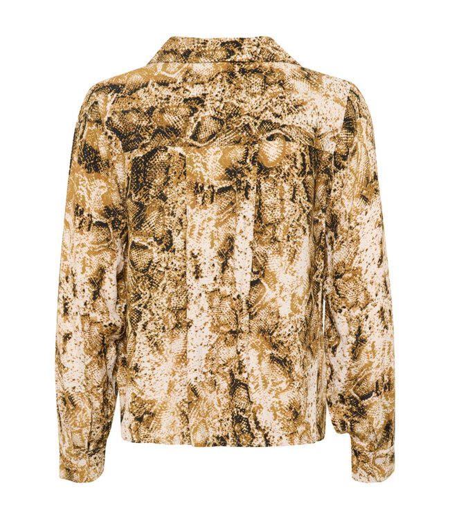 CREAM CRAyda Shirt - Tobacco Snake