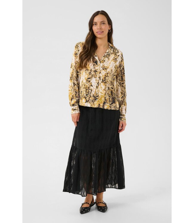 CREAM CRAyda Shirt - Tobacco Snake