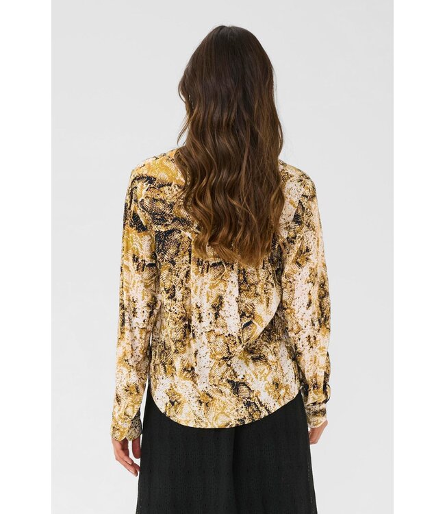 CREAM CRAyda Shirt - Tobacco Snake