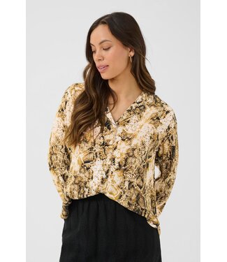 CREAM CRAyda Shirt - Tobacco Snake