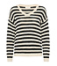 CREAM CRGiverne Stripe Pullover - Ancient Scroll and Black Stripe