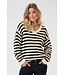 CREAM CRGiverne Stripe Pullover - Ancient Scroll and Black Stripe