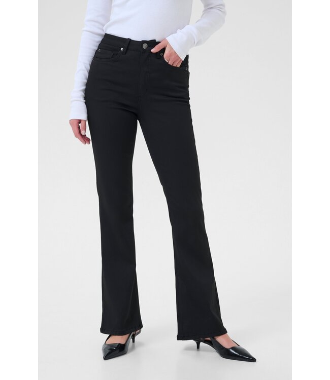 KAFFE KAforest HW Slim Fit Jeans - Black Deep