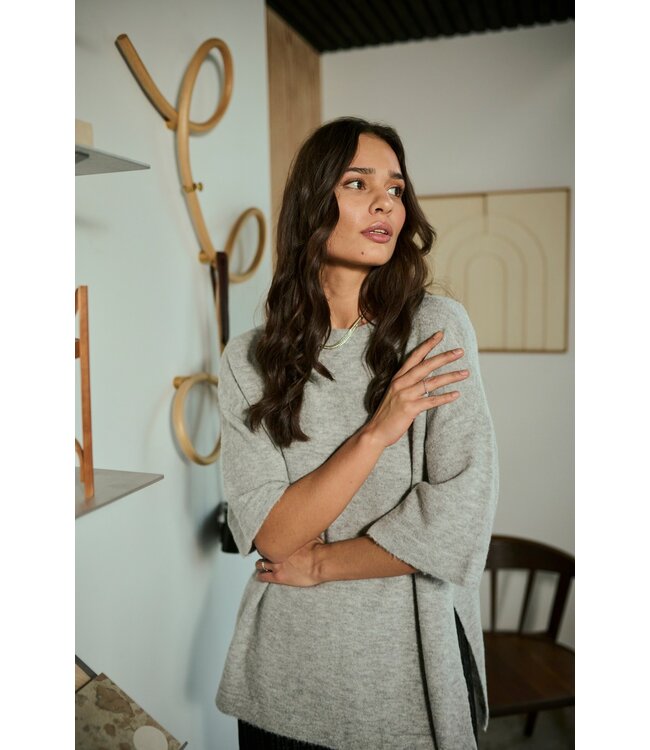 KAFFE KAniel Pullover - Light Grey Melange